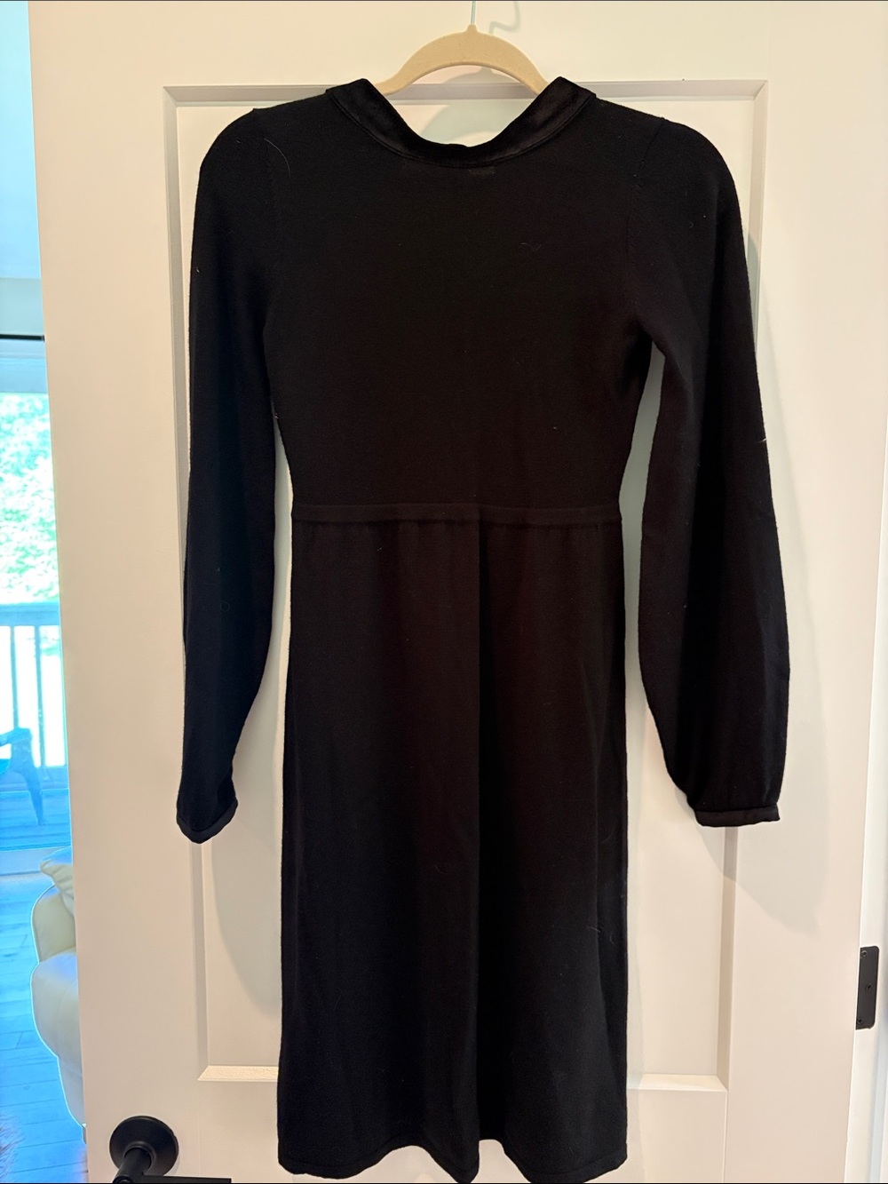 Boden Black Long-Sleeve Knit Dress